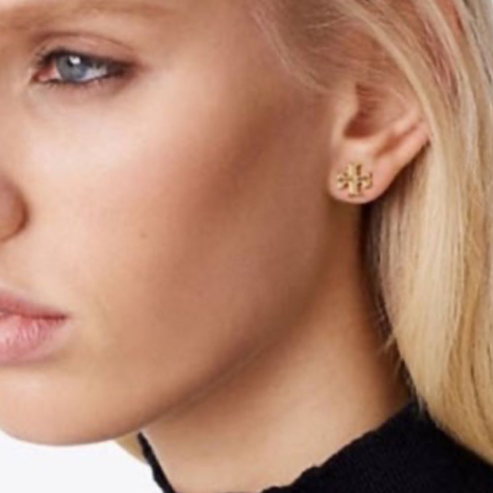 Tory Burch Kira Stud Earrings in gold